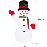 springos LED svjetlosna dekoracija "Snješko", 240 cm Cijene