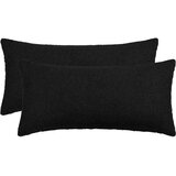  Presvlaka za jastuk 2 pcs HEERLEN Crna 40 x 80 cm Bouclé | shoptok.hr
