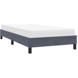  Okvir kreveta bez madraca tamno sivi 100x220 cm baršun | shoptok.hr