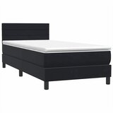 Box spring krevet s madracem crni 90x210 cm baršunasti | shoptok.hr