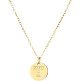 Ogrlica Abeceda - T / Zlatna KP21225 | shoptok.hr