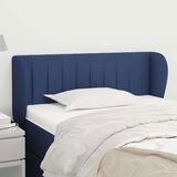  Vzglavje z ušesi modro 83x23x78/88 cm blago, (20938552) | Shoptok.si