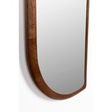 White Label Stensko ogledalo z lesenim okvirjem 26x120 cm Nyko – | Shoptok.si