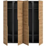 Livetastic OMARA S KLASIČNIMI VRATI, antracit, hrast artisan | Shoptok.si