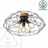 Brilagi plafonsko svetlo woody basket 3xE27/60W/230V ø 60 cm hrast | Eponuda.com