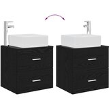 Set ormarića za kupaonicu 3 kom. Crna 49,5 x 41 x 63 cm | shoptok.hr