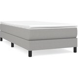 vidaXL Box spring posteljni okvir svetlo siv 100x200 cm blago, (20739013) Cene