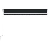  Ročno zložljiva tenda z LED lučmi 400x350 cm antracitna, (20609597) | Shoptok.si