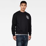 G-star Sweatshirt - Graphic 11 stor r sw l\s black Cene