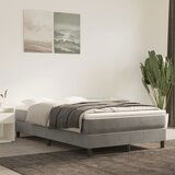 vidaXL Vzmetnica z žepkasto vzmetjo svetlo siva 120x220x20 cm žamet | Shoptok.si
