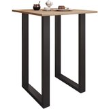 Mömax Barska Miza Xona, Bela, Črna, 80x80cm | Shoptok.si