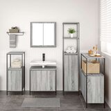  Set kupaonskog namještaja od 5 komada sivi Sonoma drveni | shoptok.hr