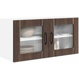  Zidni stakleni ormarić Smeđi hrast 80 x 31 x 40 cm | shoptok.hr
