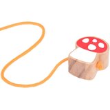  Drveni jež na kotačima s kuglicama, igračka za povlačenje | shoptok.hr