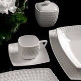 Evviva Skodelica za črno kavo s podstavkom Margherita 90ml / bela / porcelan, (5000199561) | Shoptok.si