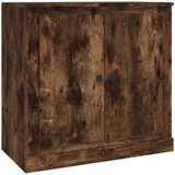 vidaXL Komoda dimljeni hrast 70x35,5x67,5 cm inženirski les, (20653359) | Shoptok.si