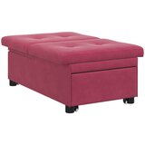  Krevet na razvlačenje Vinska crvena 194 x 67 x 82 cm Baršun | shoptok.hr