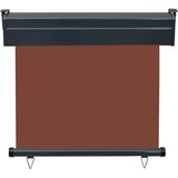 vidaXL Balkonska bočna tenda 80 x 250 cm smeđa | shoptok.hr