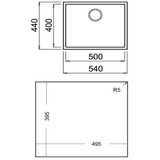  Jednostruki sudoper Teka Square 50.40 TG (60 cm) | shoptok.hr