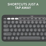 Logitech Tipkovnica Pebble Keys 2 K380s, brezžična, grafit | Shoptok.si