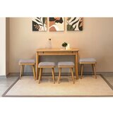 Hanah home Set trpezarijski sto i stolice Vina Mini 06 0701, Svijetlo siva | Eponuda.ba