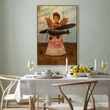  Slika - Frida Kahlo – They Asked for Planes and Got Straw Wings 60x90 U prirodnom drvenom okviru | shoptok.hr