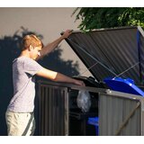  Westman - Metalno spremište za kante za smeće / spremište za alat i bickle - 100x172x131 cm | shoptok.hr