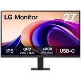 LG 27" IPS QHD 2560 x 1440@ 100Hz Monitor with USB-C, 16:9, 1000:1, 250cd/m², 5ms, 178º/178º, HDR 10, 1 HDMI, USB-C, VESA 100x100mm, Tilt, Black, 3yw | Eponuda.com