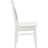  Stolac za blagovanje 2 pcs Bijelo Čvrsto drvo | shoptok.hr