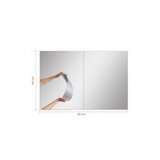 Hanah home ogledalo sa led osvetljenjem rectangular 60x80 cm pink