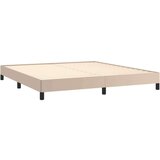  Box spring postelja z vzmetnico kapučino 180x200cm umetno usnje, (20893444) | Shoptok.si