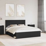  Okvir za krevet Crna 160 x 200 cm Čvrsto borovo drvo | shoptok.hr