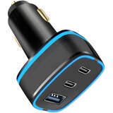 Ven-Dens USB-A + 2x USB-C - Autopunjač - Crna KP34284 Cene