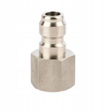 Rosfix Adapter 3/8" – Šoba Za Visokotlačni Čistilnik, Notranji Navoj 3/8" F, Hitro Spoj Malec | Nerjaveče Jeklo 304, (5000222993) | Shoptok.si