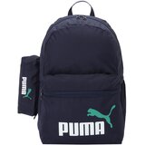 Puma Nahrbtnik 'PHASE' mornarska / zelena / bela | Shoptok.si