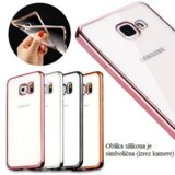 Nillkin Silikonski ovitek z okvirjem za Samsung Galaxy A3 2017 A320 - zlat Cene