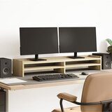 vidaXL Stalak za monitor boja hrasta 100x24x16 cm konstruirano drvo u