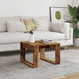 vidaXL Stranska mizica starinski les 50x50x35 cm inženirski les | Shoptok.si