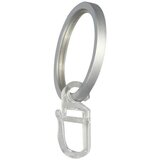 EXPO AMBIENTE Ravni prsten za zavjese (Aluminij, Prikladno za: Šipke za zavjese Ø 20 mm, 10 Kom.) | shoptok.hr