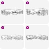  Set vanjskih sofa 10 kom. Bijela i antracit | shoptok.hr