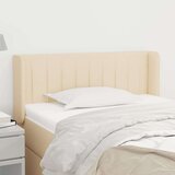  Vzglavje z ušesi krem 83x16x78/88 cm blago, (20952723) | Shoptok.si