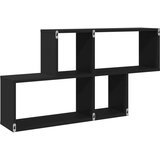 vidaXL Stenska polica črna 100x20x53 cm inženirski les | Shoptok.si