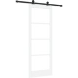 vidaXL Drsna vrata z kompletom opreme 'ORKDAL'Bela 78x202 cm, Notranja vrata z steklom 'ORKDAL'Bela 78x202x4 cm | Shoptok.si