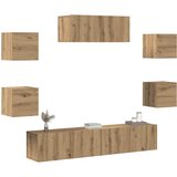  7-dijelni set TV ormarića zidni Artisan hrast | shoptok.hr