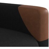  Naslonjač na podizanje od tkanine crni | shoptok.hr