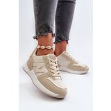 Kesi Beige women's sneakers made of Kaimans eco leather Cijene