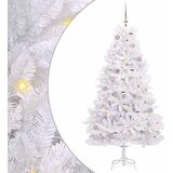  Umjetno božićno drvce s nogom Bijela 180 cm PVC i čelik | shoptok.hr
