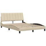  Okvir za krevet bez madraca Hanko krem 140 x 190 cm od tkanine | shoptok.hr