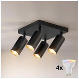 Brilagi LED RGBW prigušiva spot svetiljka SELE SQUARE 4xGU10/6,5W/230V crna/zlatna Cene
