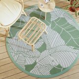 vidaXL Zunanja preproga zelena Ø160 cm PP | Shoptok.si
